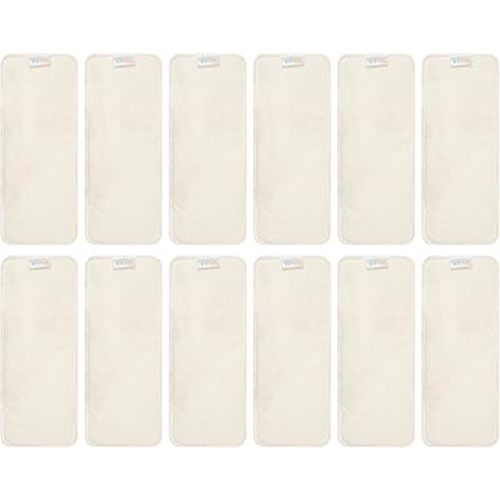ALVABABY 12PCS Cloth Diaper Inserts 4-Layers Super Soft Inserts for Cloth Diapers and Cloth Diapers Covers 12MB