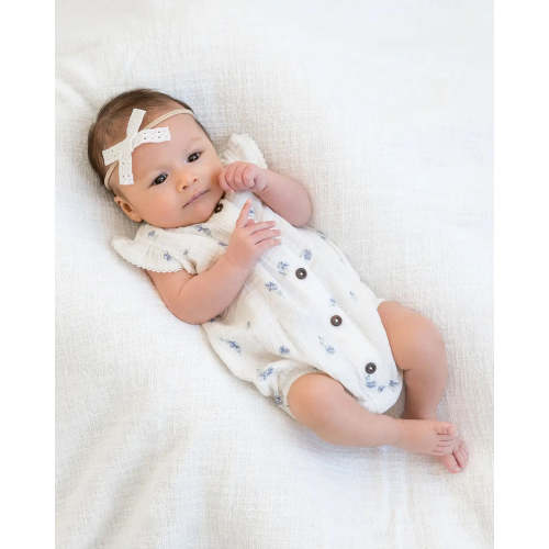COCO MUSLIN BUBBLE ROMPER 6-12m / elena floral/lilla