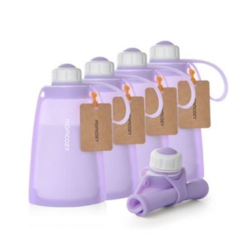 Silicone Milk Storage Bags 5pcs-Light Purple