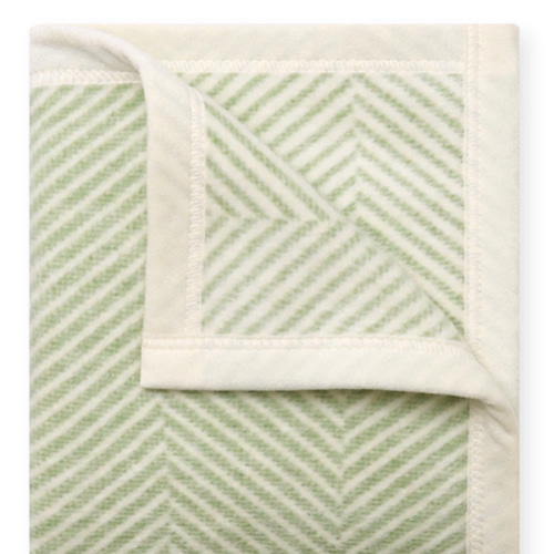 Harborview Herringbone Sprout Green Mini Blanket
