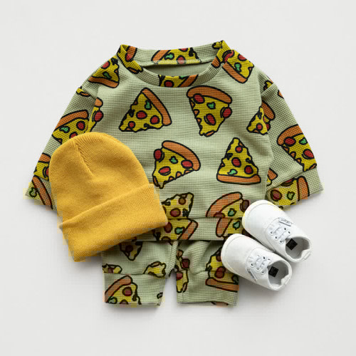 Baby Waffle Green Pizza 2-piece Set