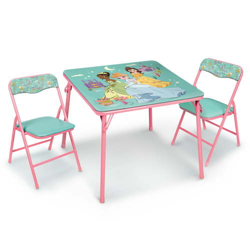 Disney Princess Child 3-Piece Table and Chairs Set, Pink