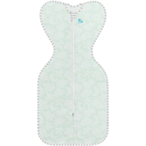 Love to Dream Organic Swaddle, Baby Sleep Sack, Swaddle Up Self-Soothing Swaddles for Newborns, Get Longer Sleep, Snug Fit Helps Calm Startle Reflex, 1.0 Tog Sleep Sack, 8-13lbs, Mint