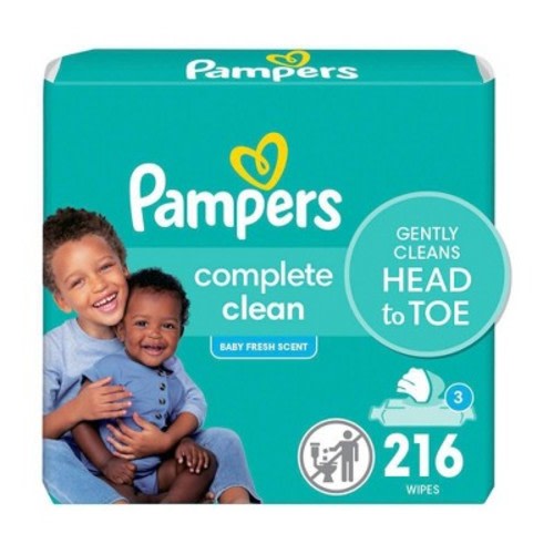Pampers Baby Clean Fresh Scented Baby Wipes - 216ct
