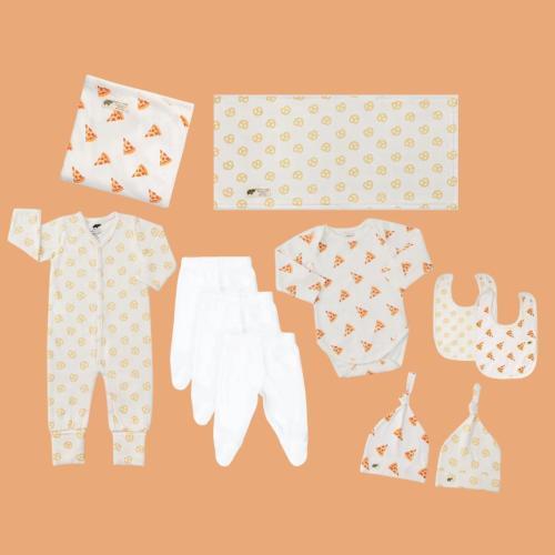 11 Item Baby Essentials Bundle - Pizza Pretzel
