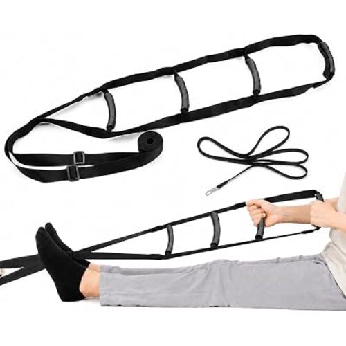 Bed Ladder Assist, Pull Up and Sit Up Helper with 4 Handles, Adjustable Bed Aid for Seniors, Pregnant Users, and Injury Recovery, Dual Point Support, Fits Most Beds, Sit Up Support