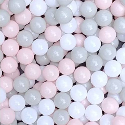 MoonxHome Ball Pit Balls for Toddlers, BPA Free Crush Proof Plastic Toy Balls for Ball Pit, Children's Pool Water Toys, Macaron Ocean Balls for Play Tent 2.15 Inch Pack of 100
