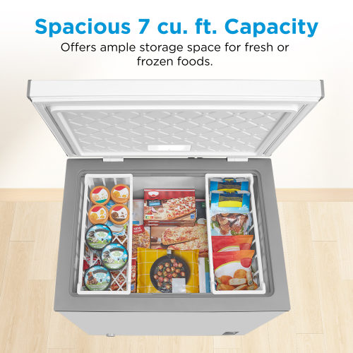 Midea 7-cu ft Garage Ready Chest Freezer Convertible to Refrigerator ( White )