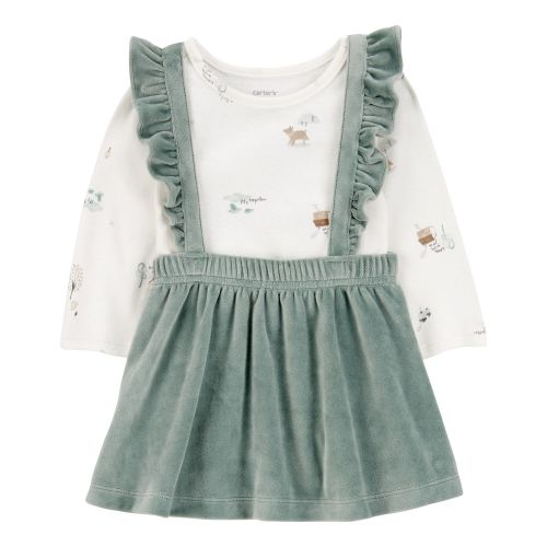 Baby 2-Piece Woodland Creatures Bodysuit & Velboa Jumper Set - Carter's | Carter's
