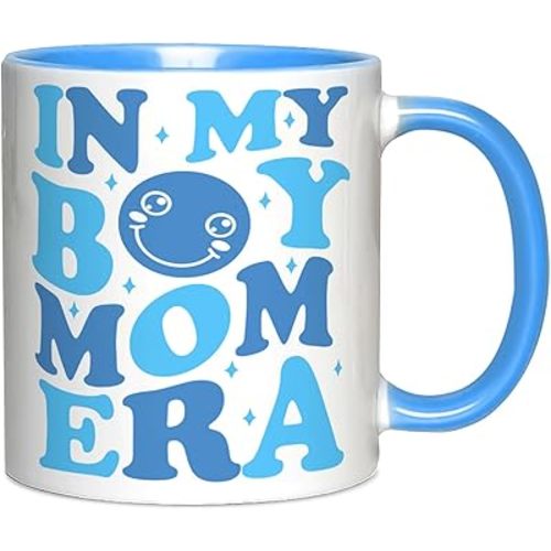 Fatbaby Boy Mom Gifts Coffee Mug, Mothers Day Gifts For a Mom of Boys,Pregnant Expecting Mama To Be, Promoted to Mommy Tea Cup 11oz