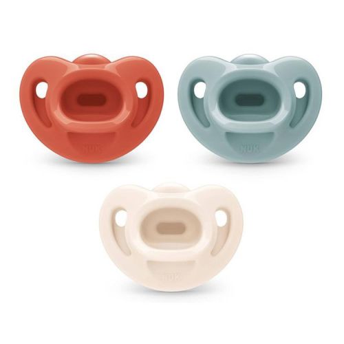 NUK First Choice Comfy Pacifiers 0-6m - Neutral - 3pk