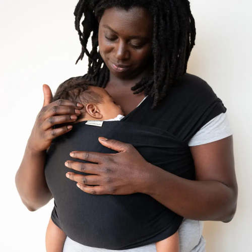 Nightfall Baby Wrap - Stylish Black Baby Carrier for Comfort & Support
