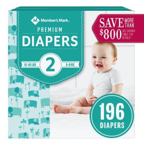 Member's Mark Premium Baby Diapers, Size:2 Sam's Club