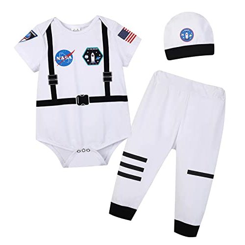 Zusnxaxe Newborn Infant Baby Boys Girls Astronaut Costume Toddler Police Uniform pirate Outfit Prince Doctor Costume