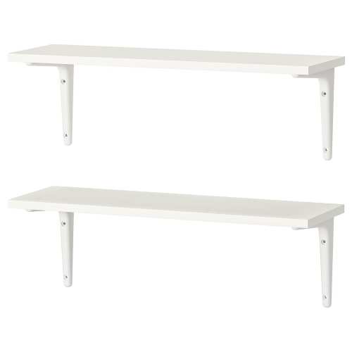 BURHULT / SIBBHULT Wall shelf combination - white/white 23 1/4x7 7/8 "