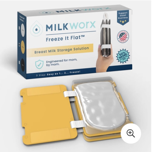 Freeze It Flat Breast Milk Storage Bag Freezer Organizer - Space-Saving Freezer System for Breastmilk Storage Bags - Breast Pump Accessories - Breast Milk Freezer Organizer Made in The USA