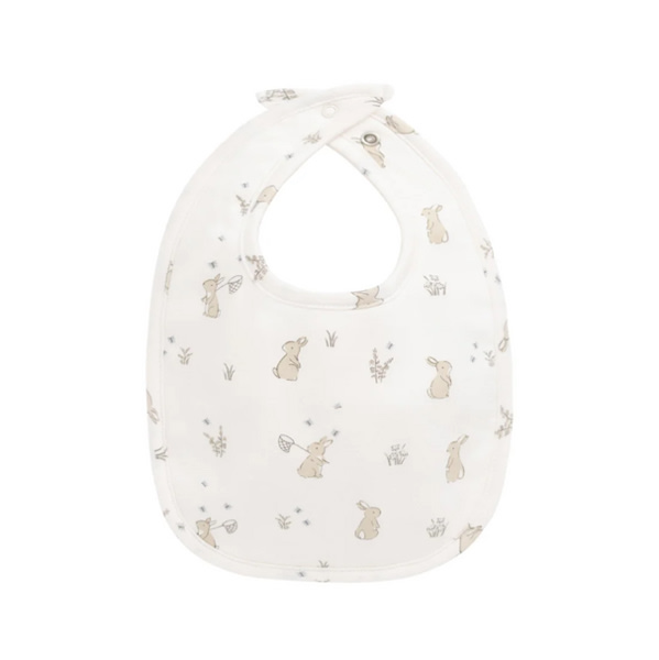 Organic Cotton Bib - Lapin Jardin – Jamie Kay USA