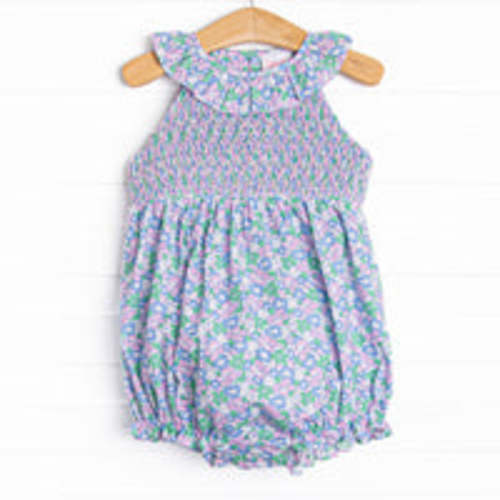 Feeling Free Smocked Bubble, Purple – Stitchy Fish