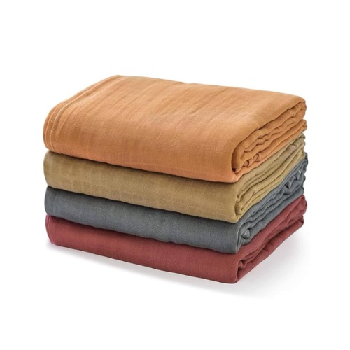 Momcozy Muslin Swaddle Blankets for Baby Boys and Girls, 4-Pack Breathable and Skin-Friendly Receiving Blanket Wrap, Baby Essentials, Registry & Gift, 47 x 47 inches