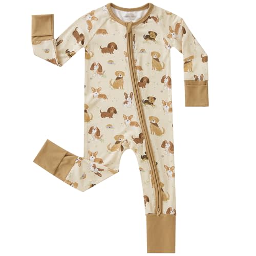 pureborn Baby Boys Girls Sleeper Snug Fit Viscose from Bamboo Pajamas 0-24 Months