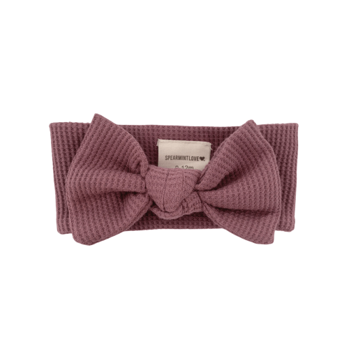 Organic Waffle Knot Bow, Winterberry