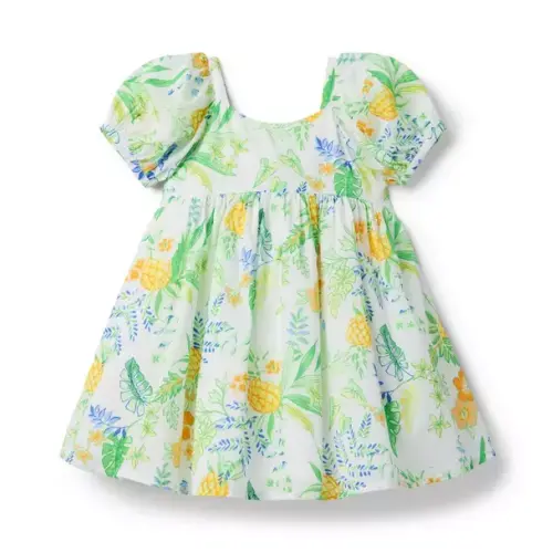 Girl Jet Ivory Pineapple The Pineapple Perfect Dress by Janie and Jack