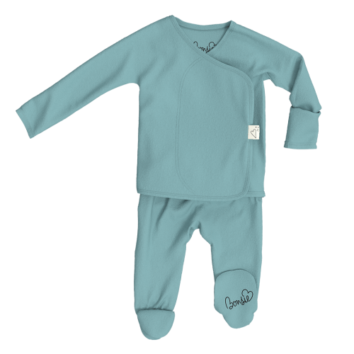 Footie - Peony – Bonsie Skin to Skin Babywear