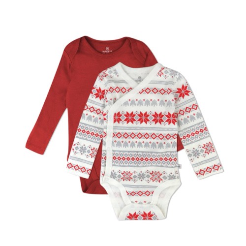 2-Piece Long Sleeve Organic Cotton Bodysuit & Side Snap Bodysuit | Honest Baby Clothing