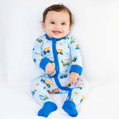 Construction Zip Romper