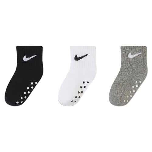 Nike Baby Girls' Ankle Gripper Socks (3 Pairs)