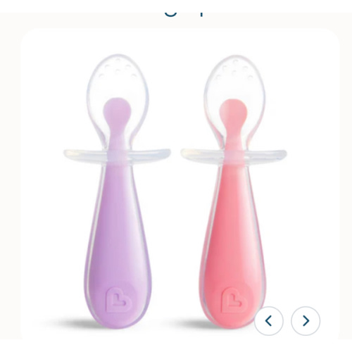 Gentle Scoop™ Silicone Training Spoons, 2pk |Munchkin.com
