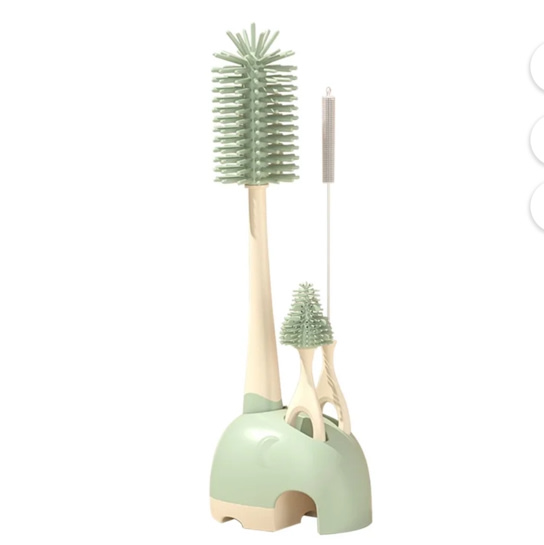 Silicone Bottle Brush Set with Stand, 360° Rotating Silicone Bottle Cleaning Brush Cleaner Set, Long Handle 3 in 1 multipurpose Silicone Baby Bottle Straw Cleaner Brush - Walmart.com