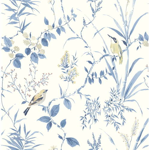 NuWallpaper Blue Songbird Peel & Stick Wallpaper