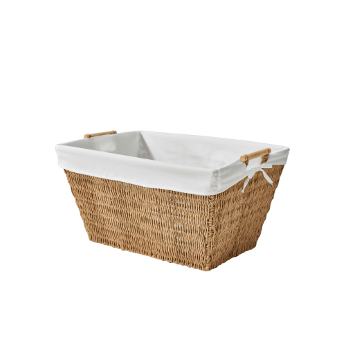 Better Homes & Gardens Resin Poly Rattan Laundry Basket with Liner