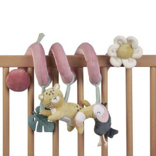 Saro Sensory Jungle Party Multi-activity Spiral - Pink Cheetah: Developmental & Sensory Activity Toy