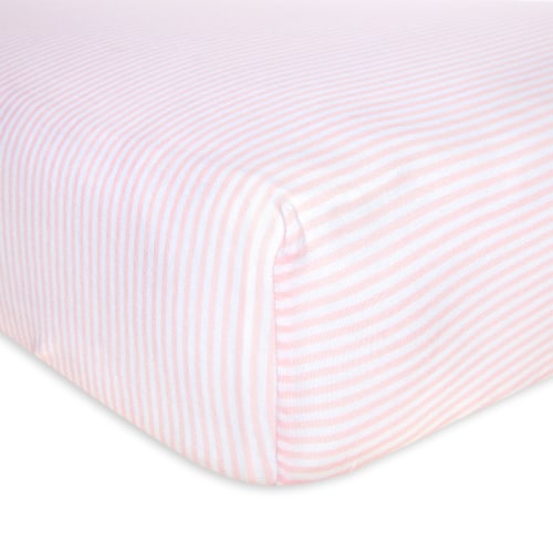 Burt's Bees - Stripe Organic BEESNUG® Fitted Crib Sheet