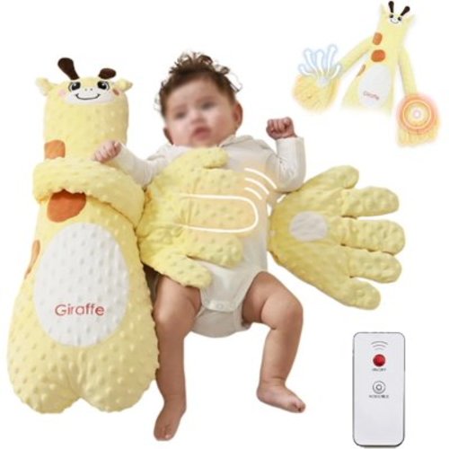 Electric Babies &Toddler Pillows For Sleeping, Soothing Palm, Bunny Doll Hug Sleeping Baby, Promotes Gas and Relieves Bloating, Prevent Falling Bed,Toys Sleep Companion for Kids Ideal Gift