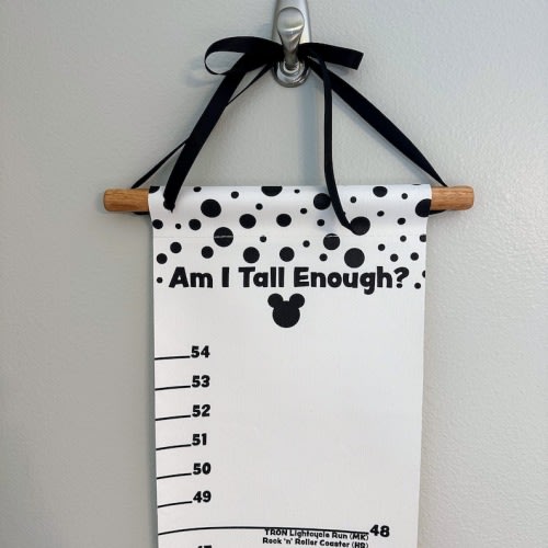 Disney World Ride Height Growth Chart - Etsy