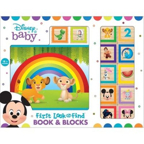 Disney Baby: First Look And Find Book & Blocks - By Erin Rose Wage (mixed Media Product)