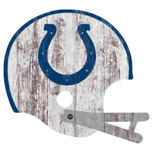 NFL Indianapolis Colts Fan Creations Distressed Helmet Cutout Sign