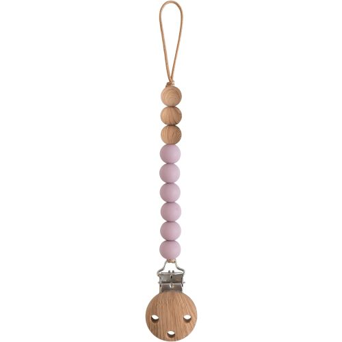 mushie 100% Silicone Baby Pacifier Clip BPA Free | Eva (Mauve)