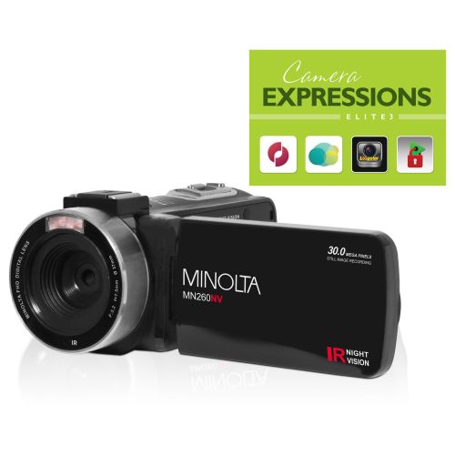 Minolta MN260NV Full HD Night Vision Camcorder with 32SD Card
