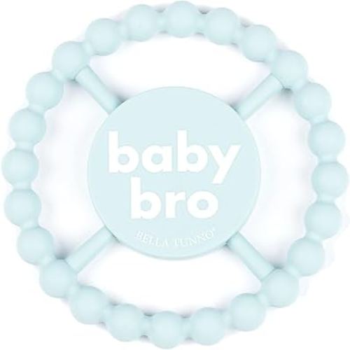 Baby Teether by Bella Tunno, Silicone Teethers for Babies 3-6 months, 6-12 months, Baby Toys, Pacifier, Teething Relief, Boys, Girls, Baby Bro
