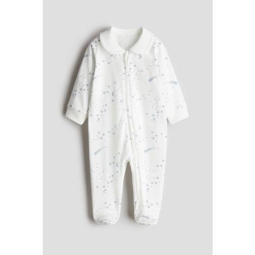 PAJAMA JUMPSUIT WITH COLLAR
