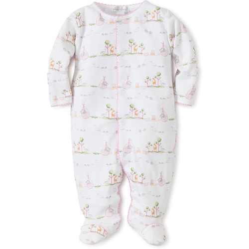 kissy kissy Baby Boys and Girls Noah's Print Snap Front Footie Pajamas