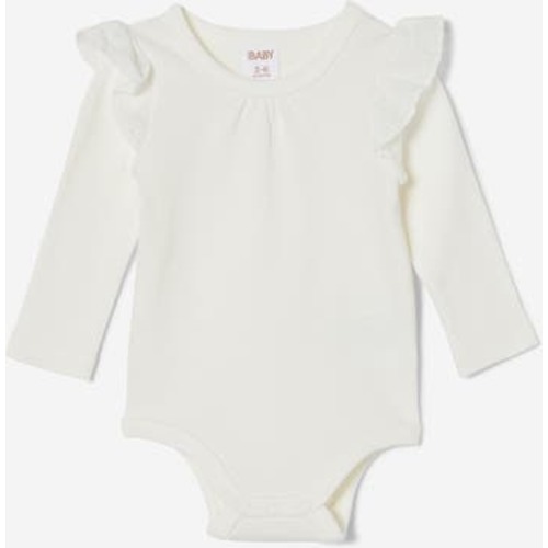 The Long Sleeve Broderie Ruffle Bubbysuit