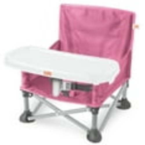 Bright Starts Pop ‘N Sit Portable Booster Seat, Pink, 6+ Months