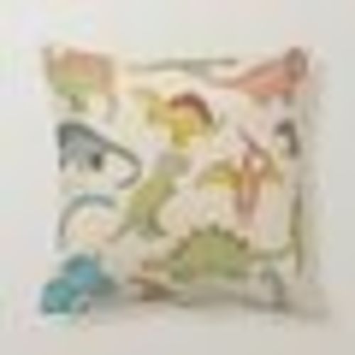Boys Room Dinosaur Pattern Beige Bed Pillow