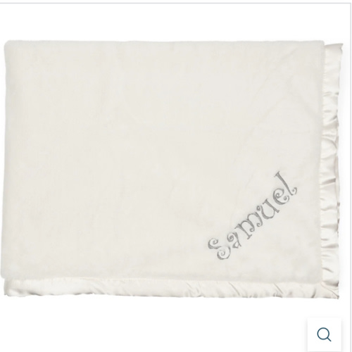 Embroidered Neutral Ivory Plush Blanket – Gerber Childrenswear