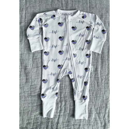 Thin Blue Love Comfy Cozies Zip-Up | Police Kids Books